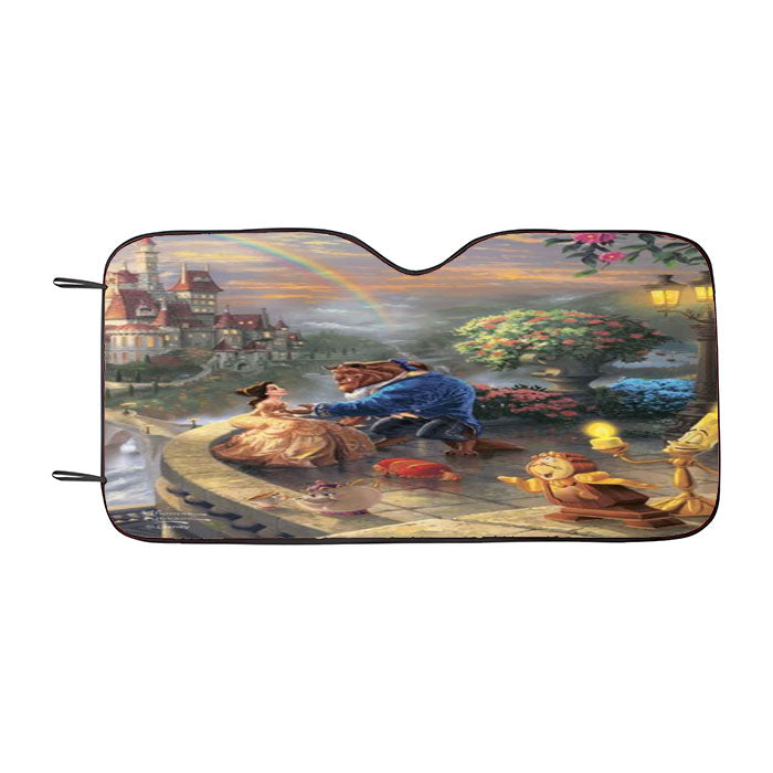 Beauty And The Beast Falling In Love Car Auto Sun Shade Windshield Cover
