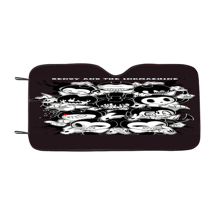 Bendy And The Ink Machine Doodle Expression Car Auto Sun Shade Windshield Cover