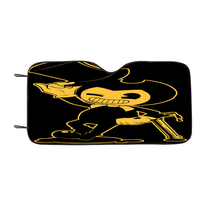 Bendy And The Ink Machine Mascot Car Auto Sun Shade Windshield Cover
