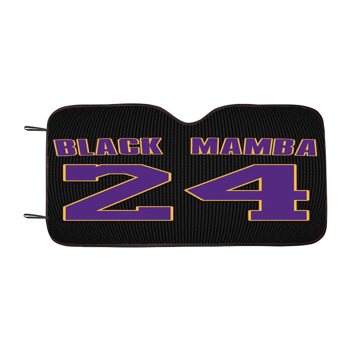 Black Mamba Kobe Real Black Car Auto Sun Shade Windshield Cover