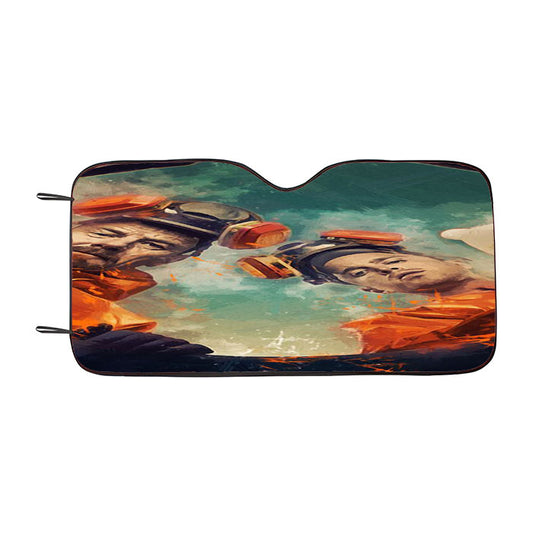 Breaking Bad Pinkman And Walter White Poster Style Car Auto Sun Shade Windshield Cover