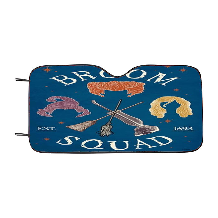 Broom Squad Car Auto Sun Shade Windshield Cover