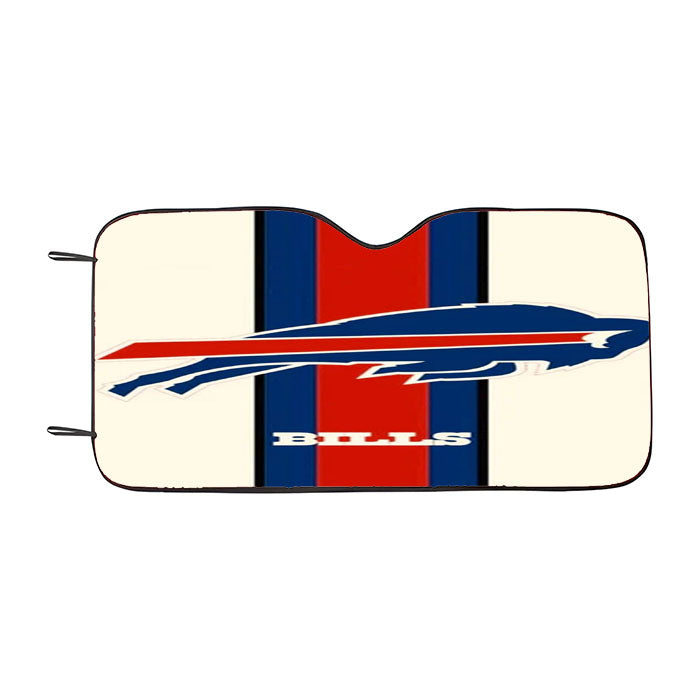 Buffalo Bills White Car Auto Sun Shade Windshield Cover
