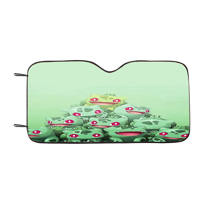 Bulbasaur Pokemon Green Collage Car Auto Sun Shade Windshield Cover