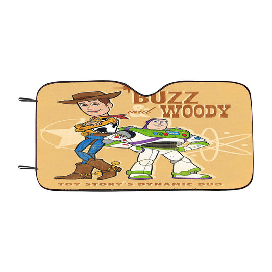 Buzz & Woody Dynamic Duo Car Auto Sun Shade Windshield Cover