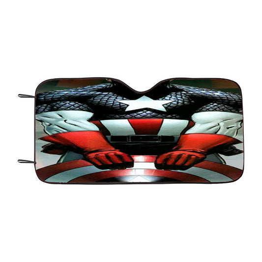 Captain America Cartoon Marvel Car Auto Sun Shade Windshield Cover