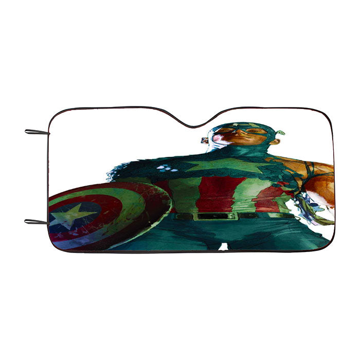 Captain America Comic Car Auto Sun Shade Windshield Cover