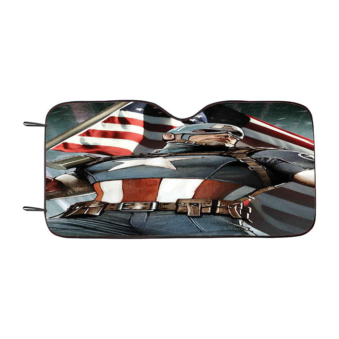Captain America Cover Car Auto Sun Shade Windshield Cover