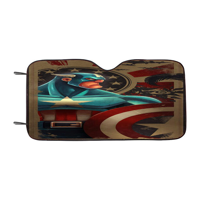 Captain America Marvels Car Auto Sun Shade Windshield Cover