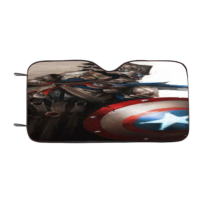 Captain America Medieval Car Auto Sun Shade Windshield Cover