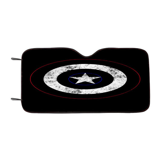 Captain America'S Shield 3 Car Auto Sun Shade Windshield Cover