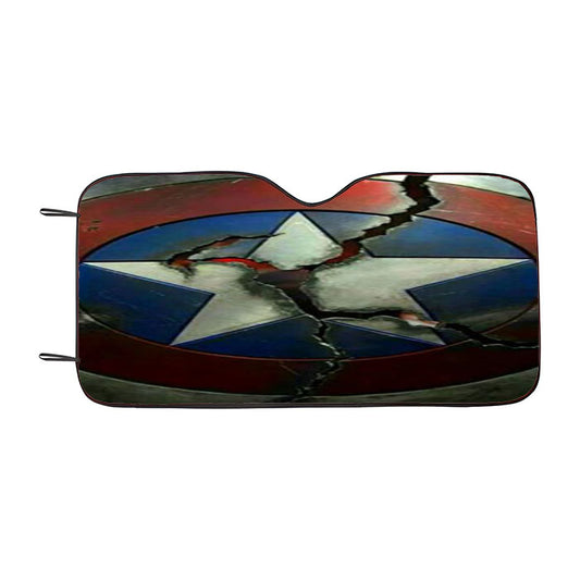 Captain America Shield Car Auto Sun Shade Windshield Cover