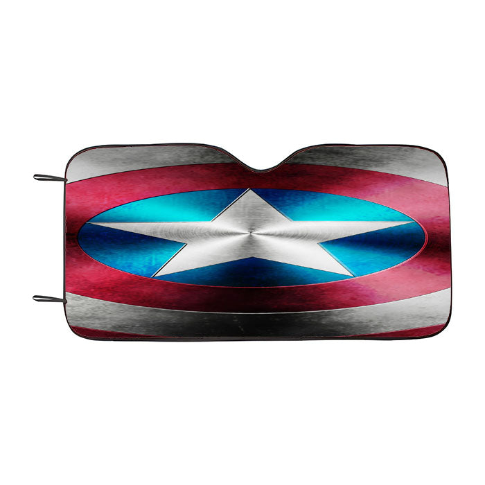 Captain America Shield Inspired Car Auto Sun Shade Windshield Cover