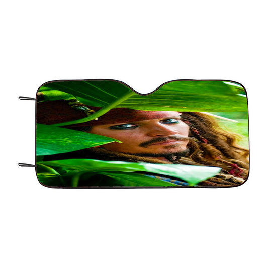 Captain Jack Sparrow Sneak Car Auto Sun Shade Windshield Cover