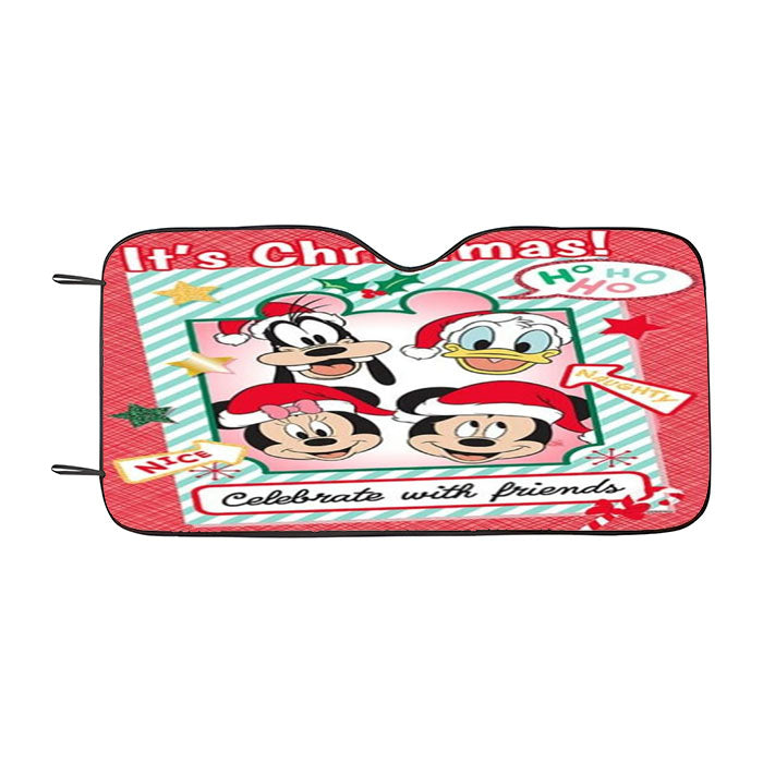 Celebrate Christmas With Friends Car Auto Sun Shade Windshield Cover