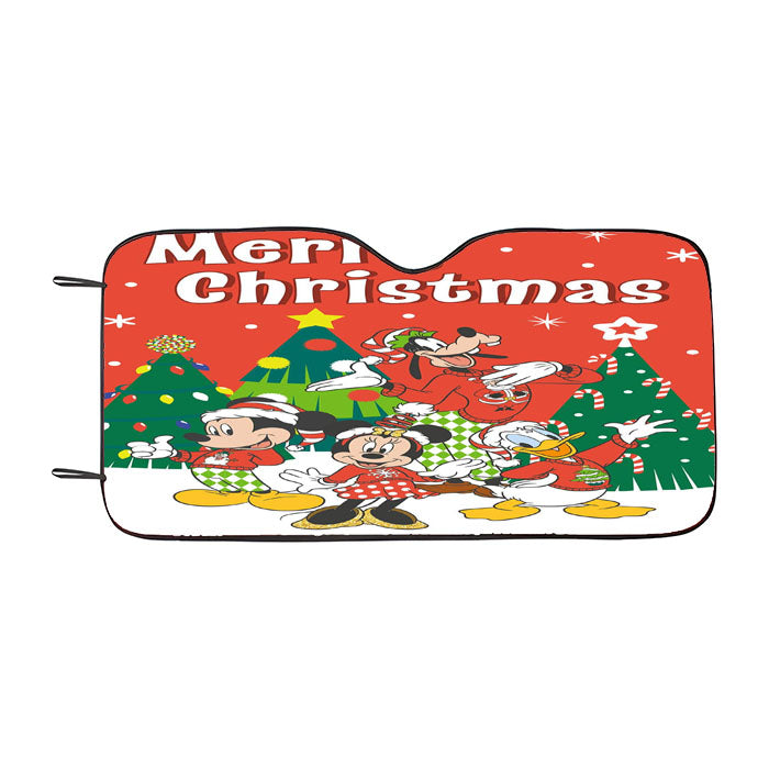 Celebrate Christmas With Mickey & Friends Car Auto Sun Shade Windshield Cover