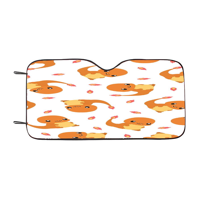 Charmander Cute Pokemon Pattern Car Auto Sun Shade Windshield Cover