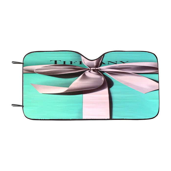 Classic Tiffany And Co Blue Box Car Auto Sun Shade Windshield Cover