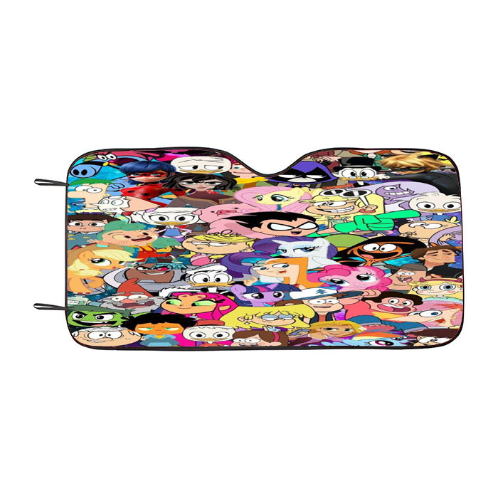 Cn Network Cartoon Movie Characters  Car Auto Sun Shade Windshield Cover