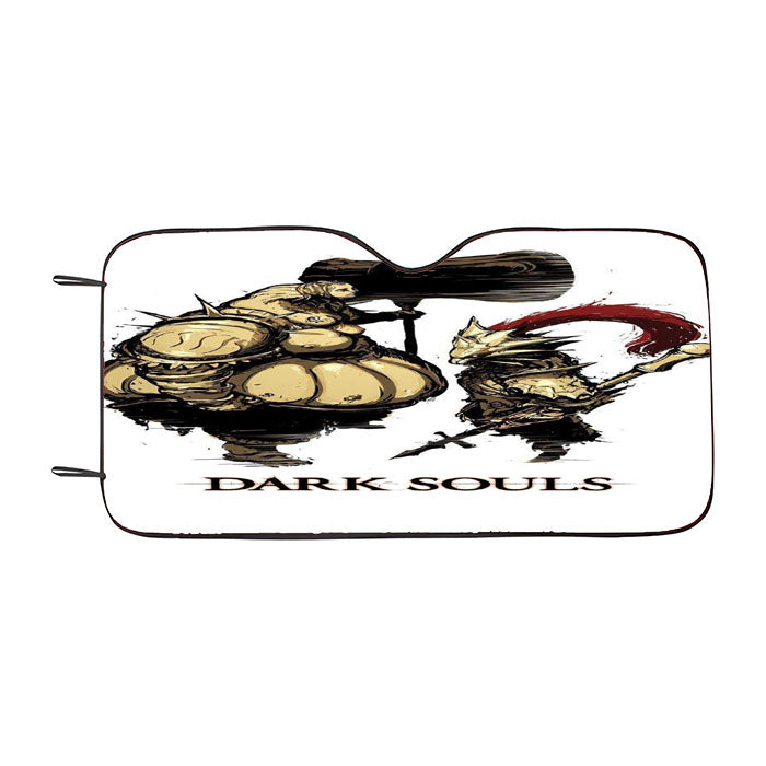 Cute Chibi Art Dark Souls Car Auto Sun Shade Windshield Cover