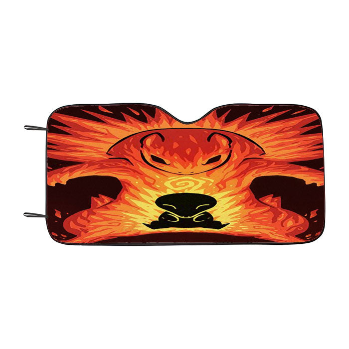 Cyndaquil And Typhlosion Pokemon Explosion Car Auto Sun Shade Windshield Cover