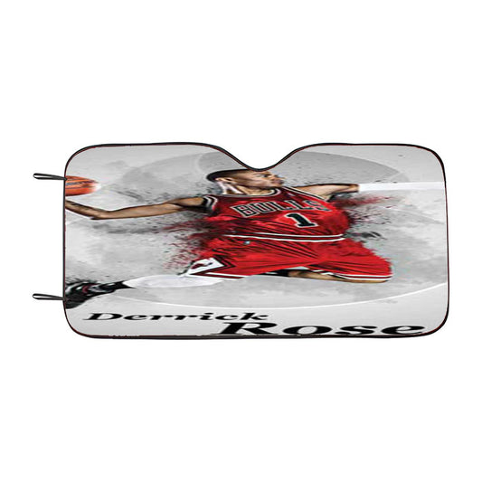Derrick Rose Grey Circles Car Auto Sun Shade Windshield Cover
