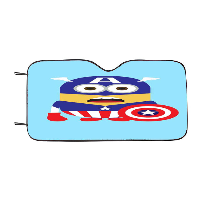 Despicable Me Captain America Car Auto Sun Shade Windshield Cover