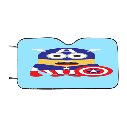 Despicable Me Captain America Car Auto Sun Shade Windshield Cover