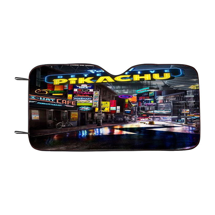 Detective Pikachu Cover Car Auto Sun Shade Windshield Cover