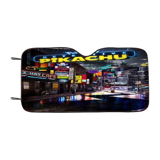 Detective Pikachu Cover Car Auto Sun Shade Windshield Cover