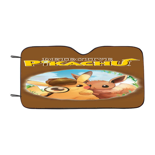Detective Pikachu Poster Car Auto Sun Shade Windshield Cover