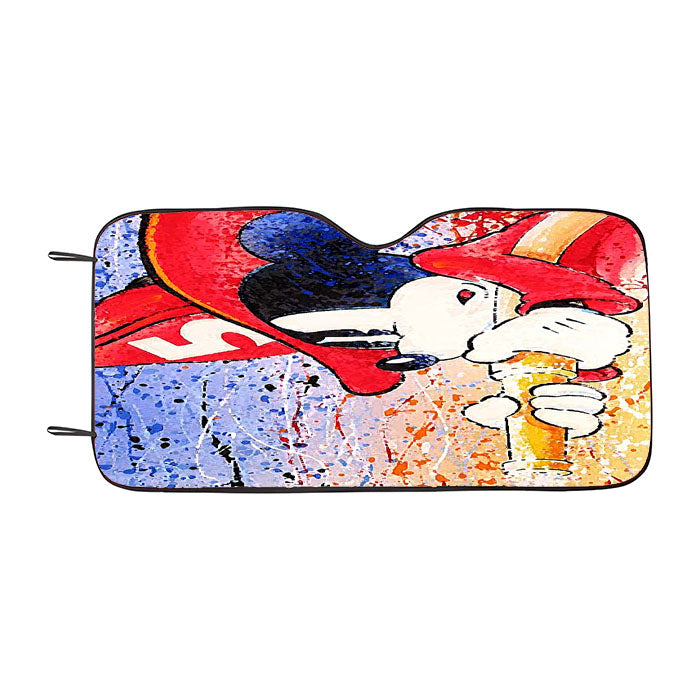 Disney Mickey Firefighter Car Auto Sun Shade Windshield Cover