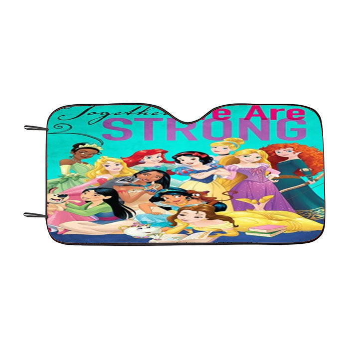 Disney Princess Together We Are Strong Car Auto Sun Shade Windshield Cover