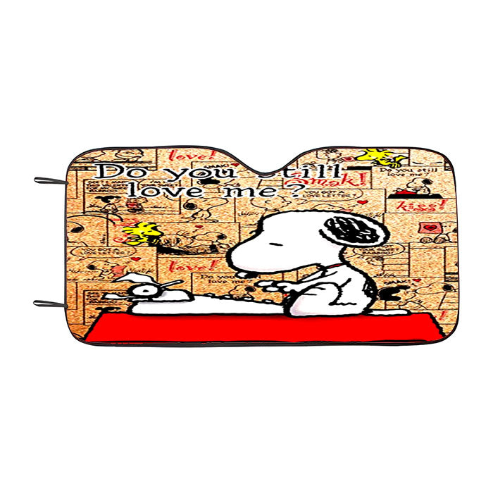 Do You Still Love Me Snoopy Car Auto Sun Shade Windshield Cover