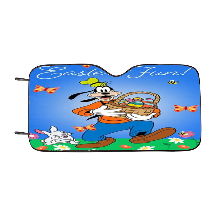 Easter Fun Goofy Car Auto Sun Shade Windshield Cover