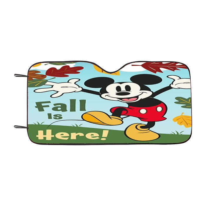 Fall Is Here Mickey Car Auto Sun Shade Windshield Cover
