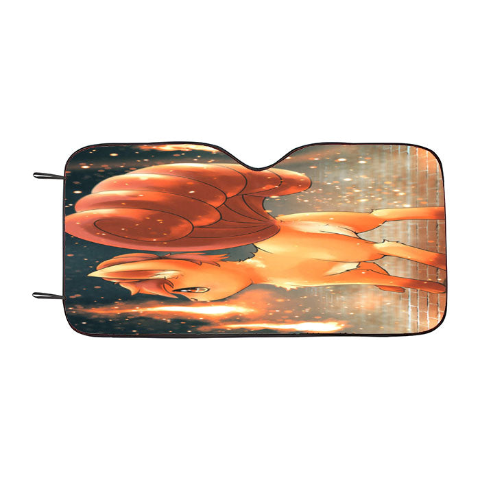 Flame Vulpix Pokemon Car Auto Sun Shade Windshield Cover