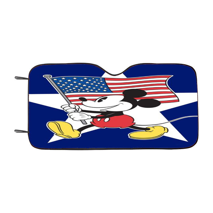 Freedom Mickey Car Auto Sun Shade Windshield Cover