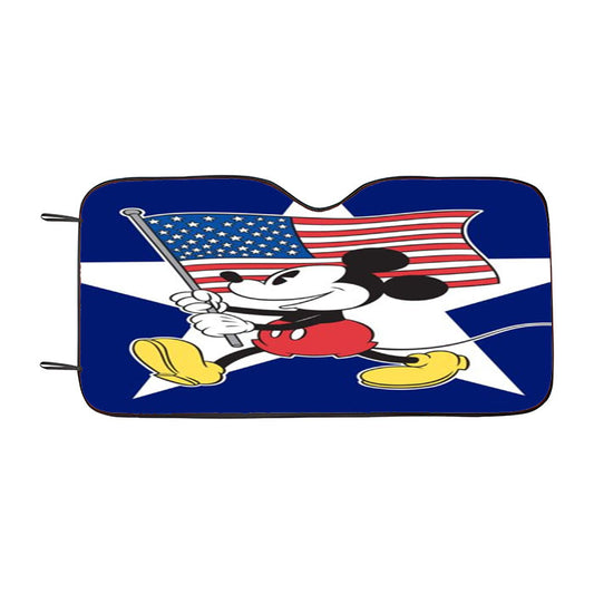 Freedom Mickey Car Auto Sun Shade Windshield Cover