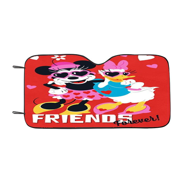 Friends For Life Minnie & Daisy Car Auto Sun Shade Windshield Cover