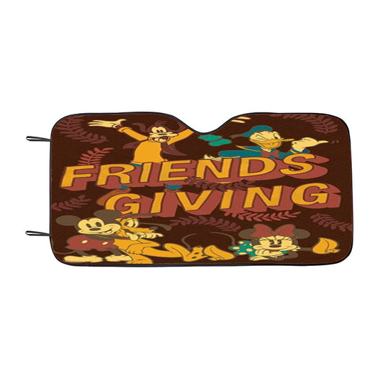 Friendsgiving Car Auto Sun Shade Windshield Cover