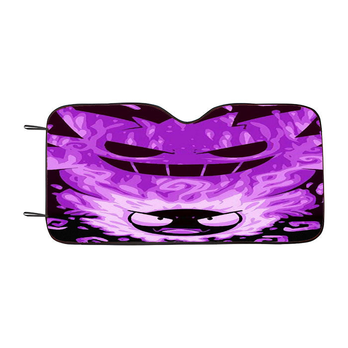 Gastly And Gengar Pokemon Evolution Car Auto Sun Shade Windshield Cover