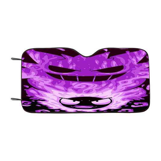 Gastly And Gengar Pokemon Evolution Car Auto Sun Shade Windshield Cover
