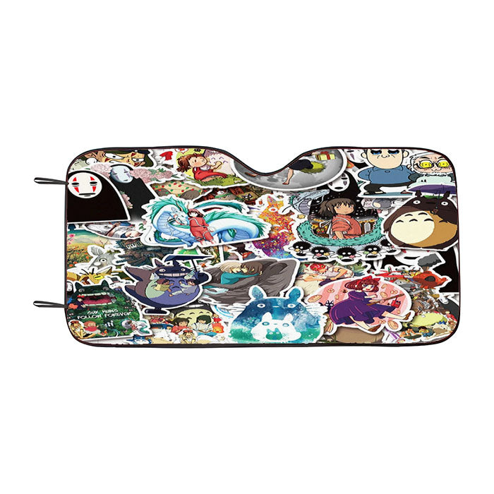Ghibli Totoro Spirited Away Kiki Best Animated Movie Car Auto Sun Shade Windshield Cover