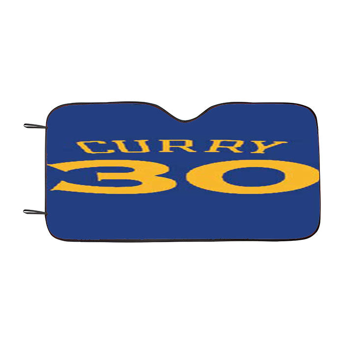 Golden State Warriors Curry 30 Blue Car Auto Sun Shade Windshield Cover