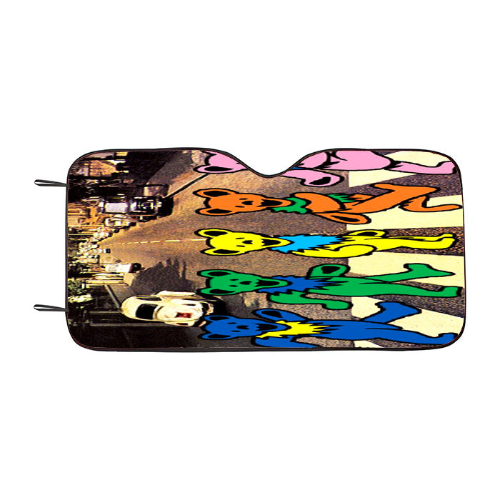 Grateful Dead Bear The Beatle Car Auto Sun Shade Windshield Cover