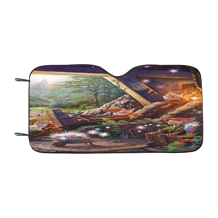 Grumpy And Dopey Seven Dwarfs Car Auto Sun Shade Windshield Cover
