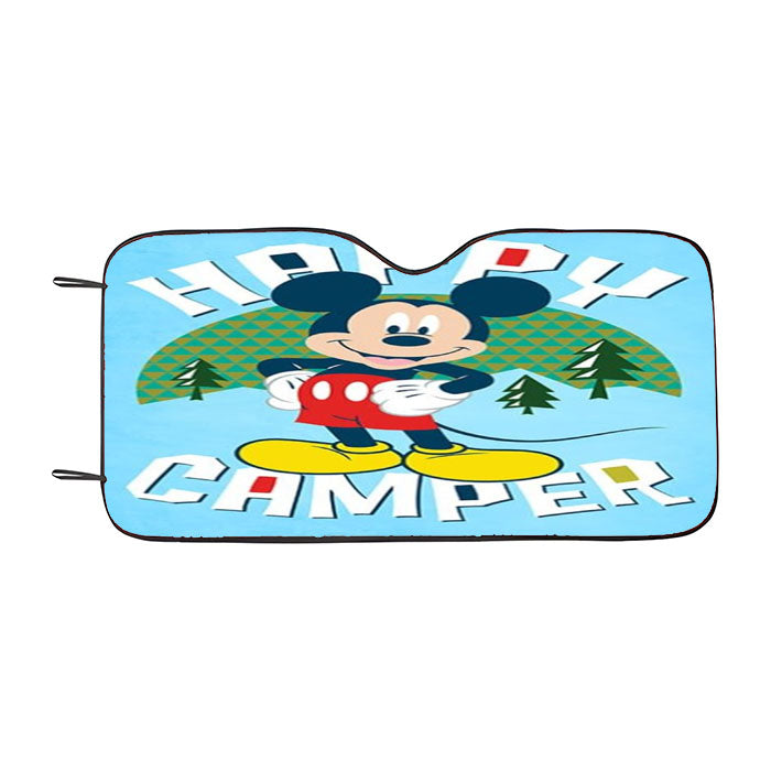 Happy Camper Mickey Car Auto Sun Shade Windshield Cover