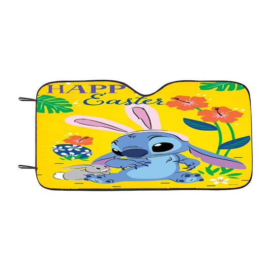 Happy Easter Stitch Car Auto Sun Shade Windshield Cover