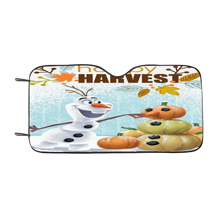 Happy Harvest Olaf Car Auto Sun Shade Windshield Cover